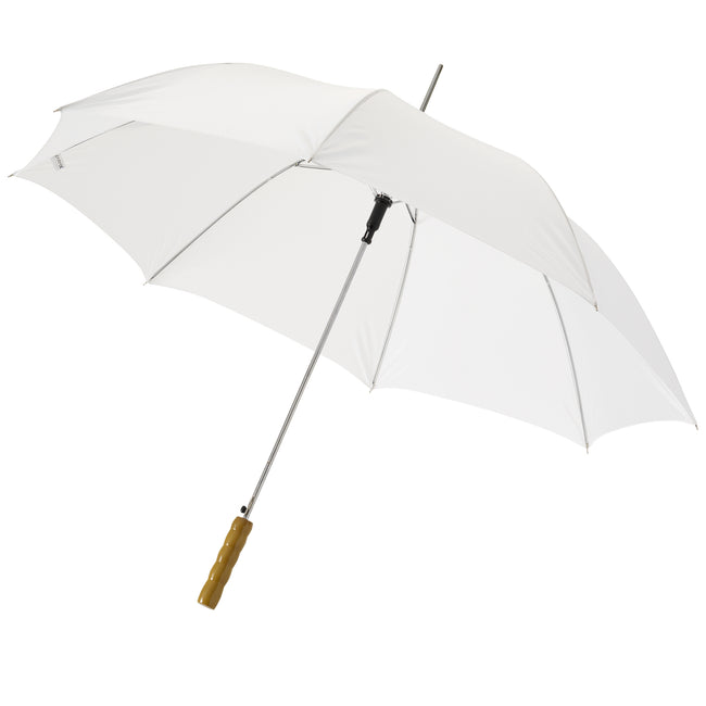 White - Front - Bullet 23in Lisa Automatic Umbrella (Pack of 2)