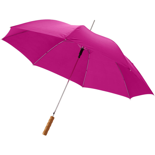 Magenta - Front - Bullet 23in Lisa Automatic Umbrella (Pack of 2)