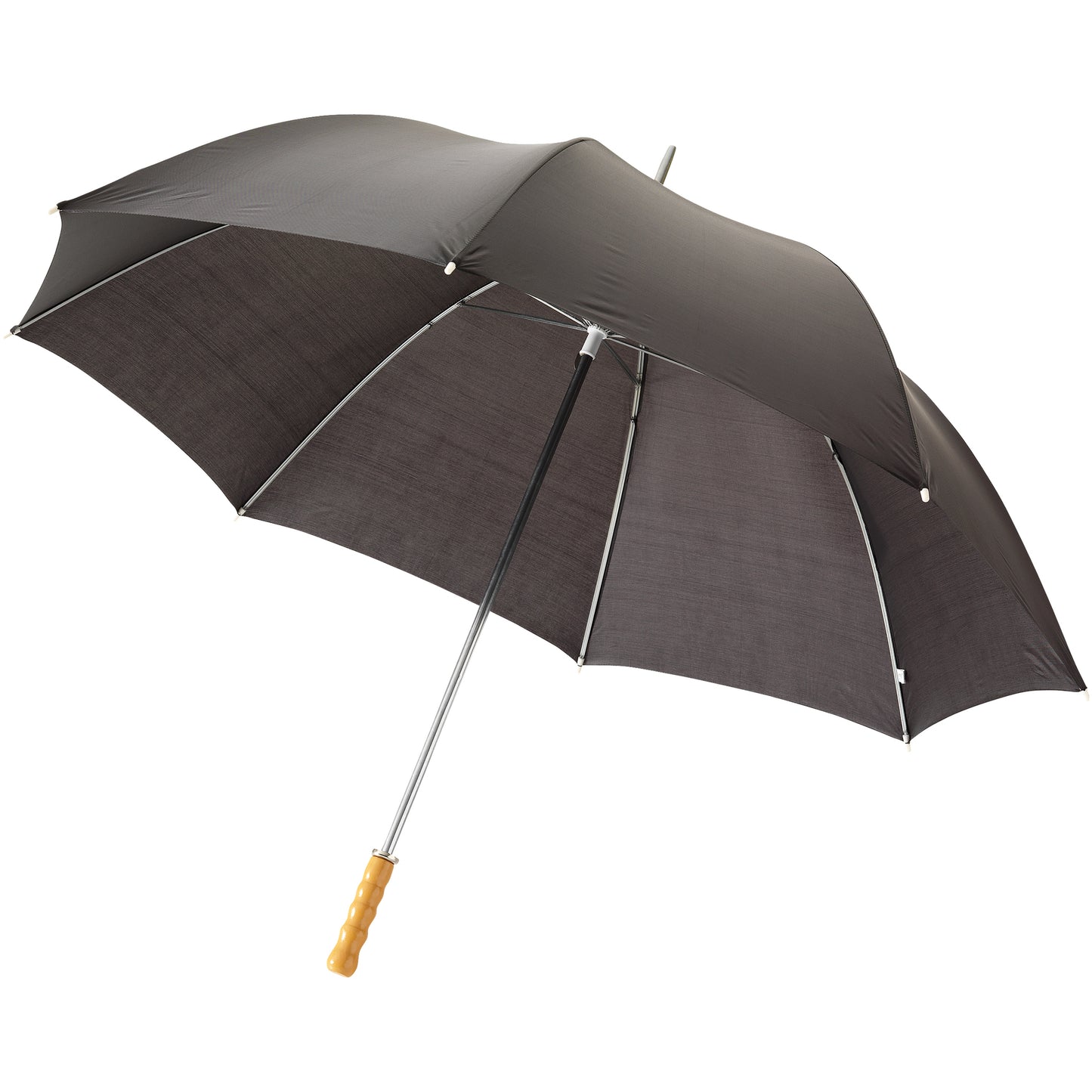 Solid Black - Front - Bullet 30in Golf Umbrella (Pack Of 2)