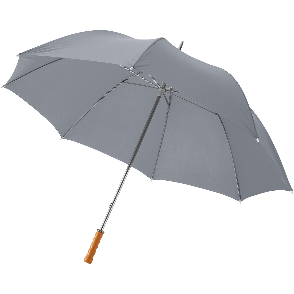 Grey - Front - Bullet 30in Golf Umbrella (Pack Of 2)