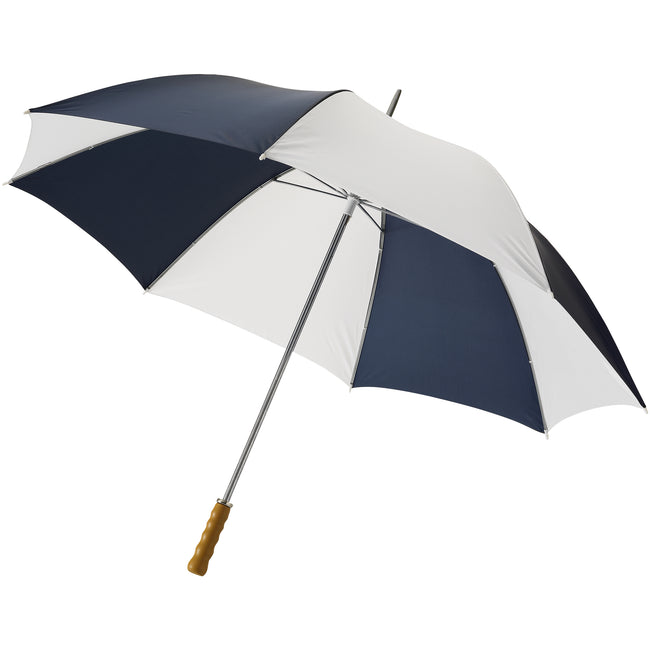 Navy-White - Front - Bullet 30in Golf Umbrella (Pack of 2)