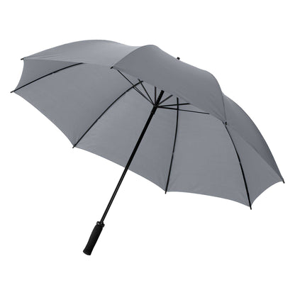 Grey - Front - Bullet 30in Yfke Storm Umbrella (Pack Of 2)