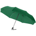 Green - Front - Bullet 21.5in Alex 3-Section Auto Open And Close Umbrella (Pack Of 2)