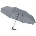 Grey - Front - Bullet 21.5in Alex 3-Section Auto Open And Close Umbrella (Pack of 2)
