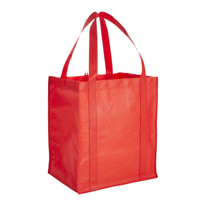 Red - Back - Bullet Liberty Non Woven Grocery Tote (Pack Of 2)