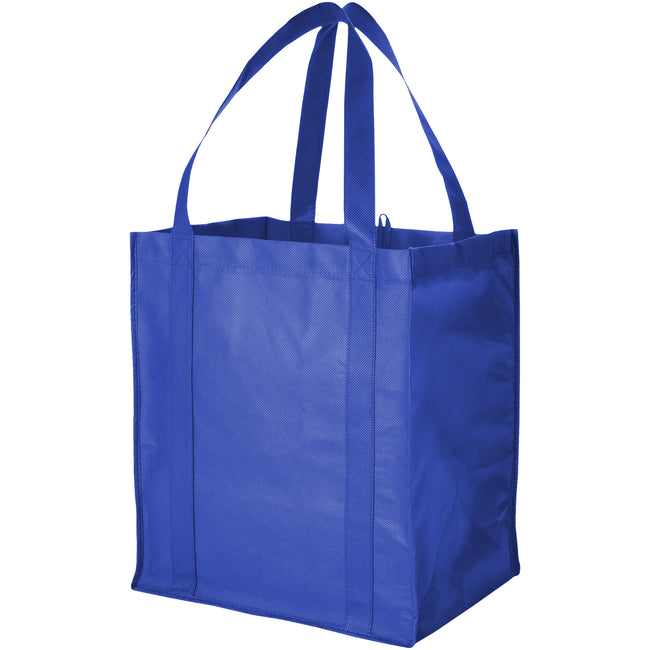 Royal Blue - Front - Bullet Liberty Non Woven Grocery Tote (Pack Of 2)