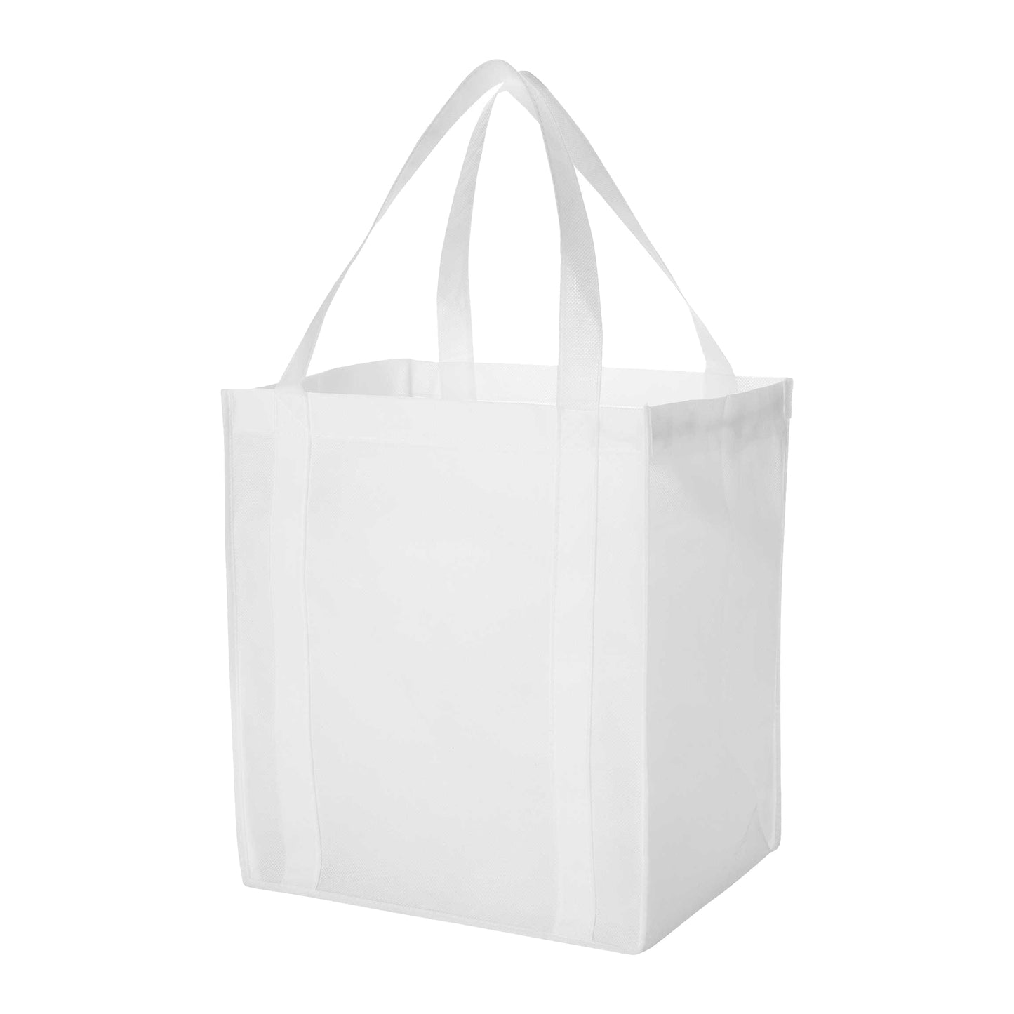 White - Front - Bullet Liberty Non Woven Grocery Tote (Pack Of 2)