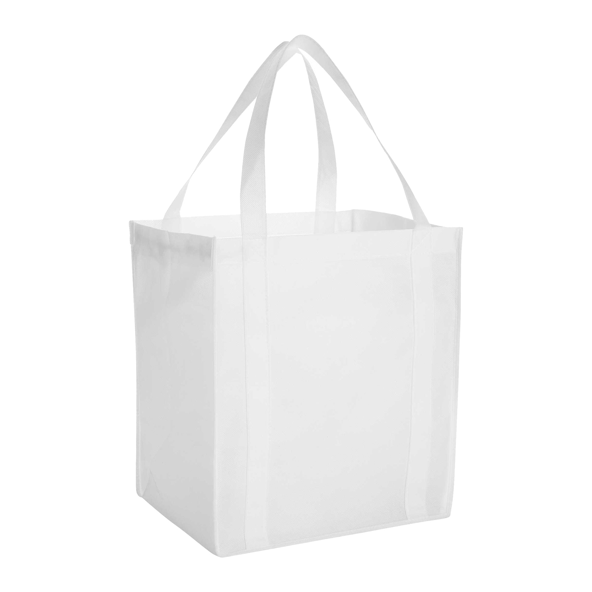 White - Back - Bullet Liberty Non Woven Grocery Tote (Pack Of 2)