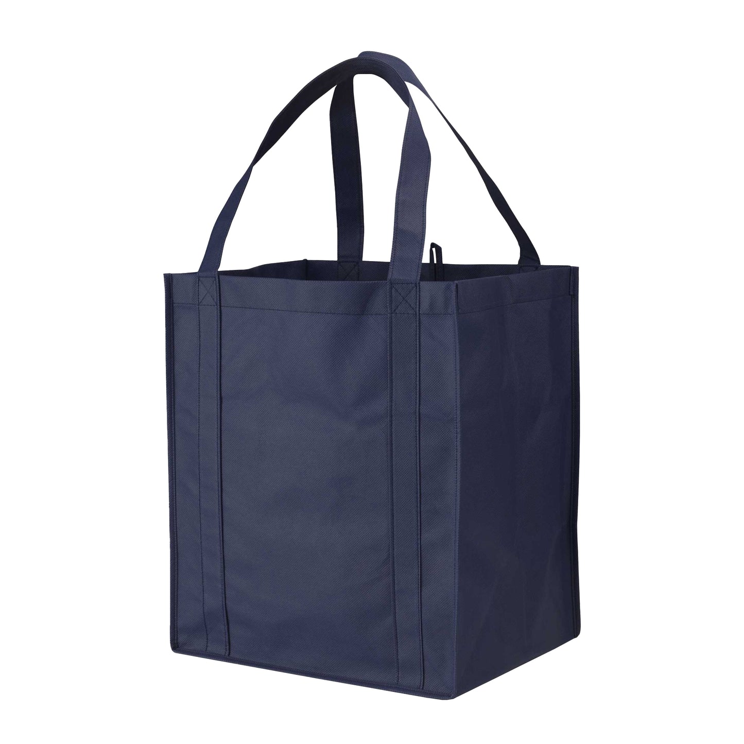 Navy - Front - Bullet Liberty Non Woven Grocery Tote (Pack Of 2)