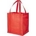 Red - Front - Bullet Liberty Non Woven Grocery Tote (Pack Of 2)