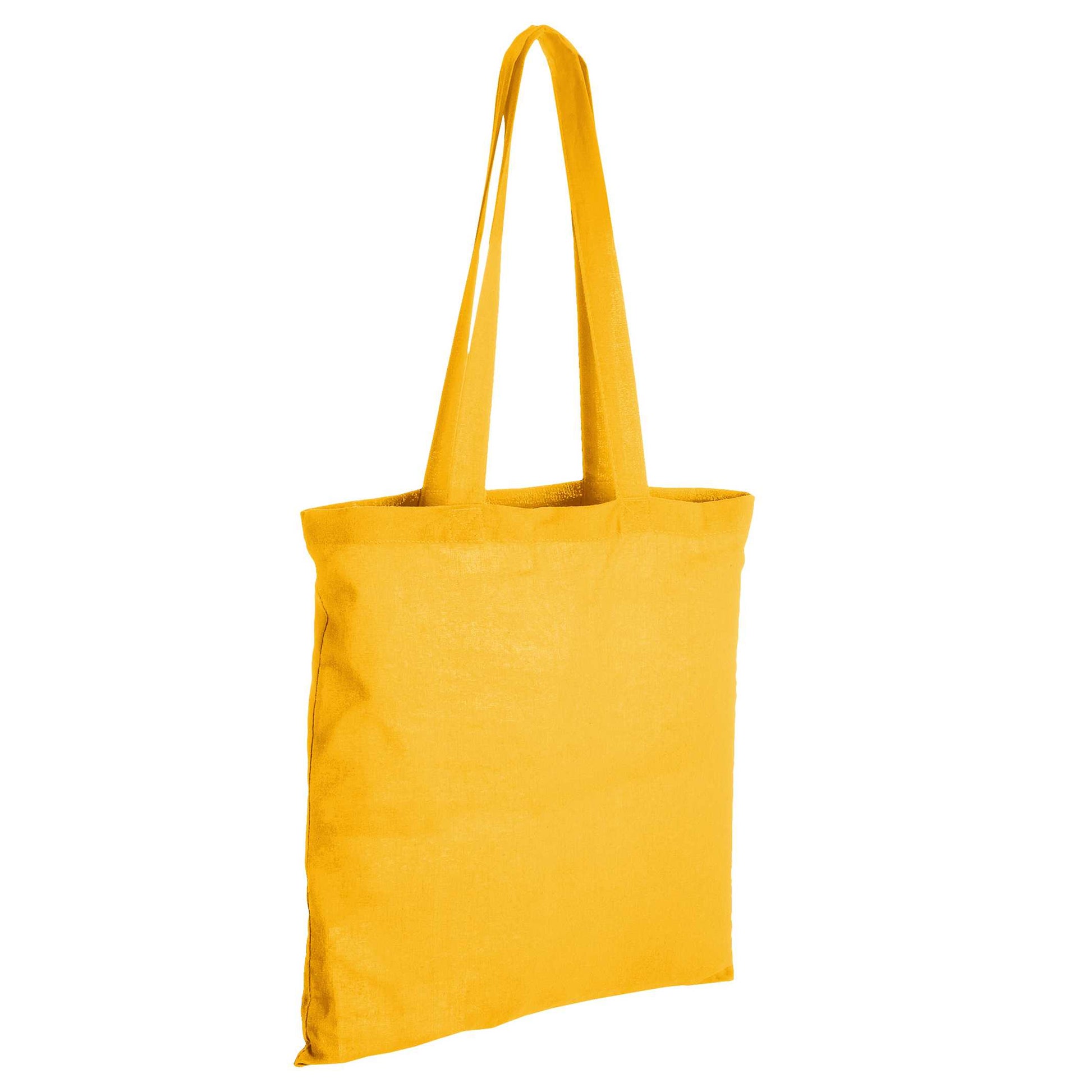 Yellow - Back - Bullet Carolina Cotton Tote (Pack Of 2)