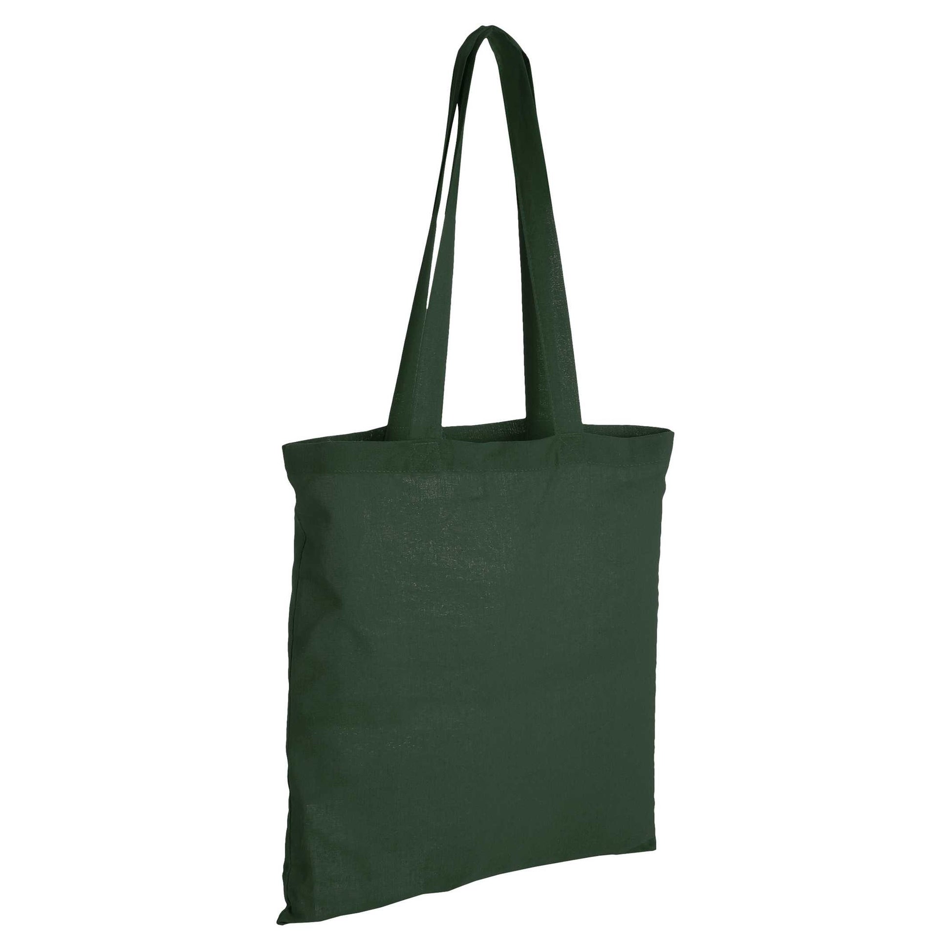 Green - Back - Bullet Carolina Cotton Tote (Pack Of 2)