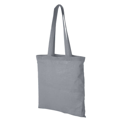 Grey - Front - Bullet Carolina Cotton Tote (Pack Of 2)
