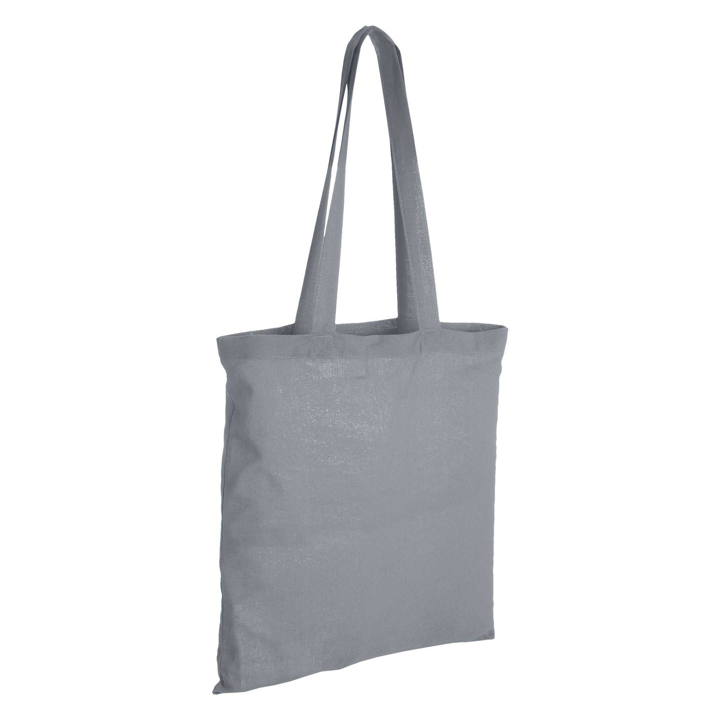 Grey - Back - Bullet Carolina Cotton Tote (Pack Of 2)