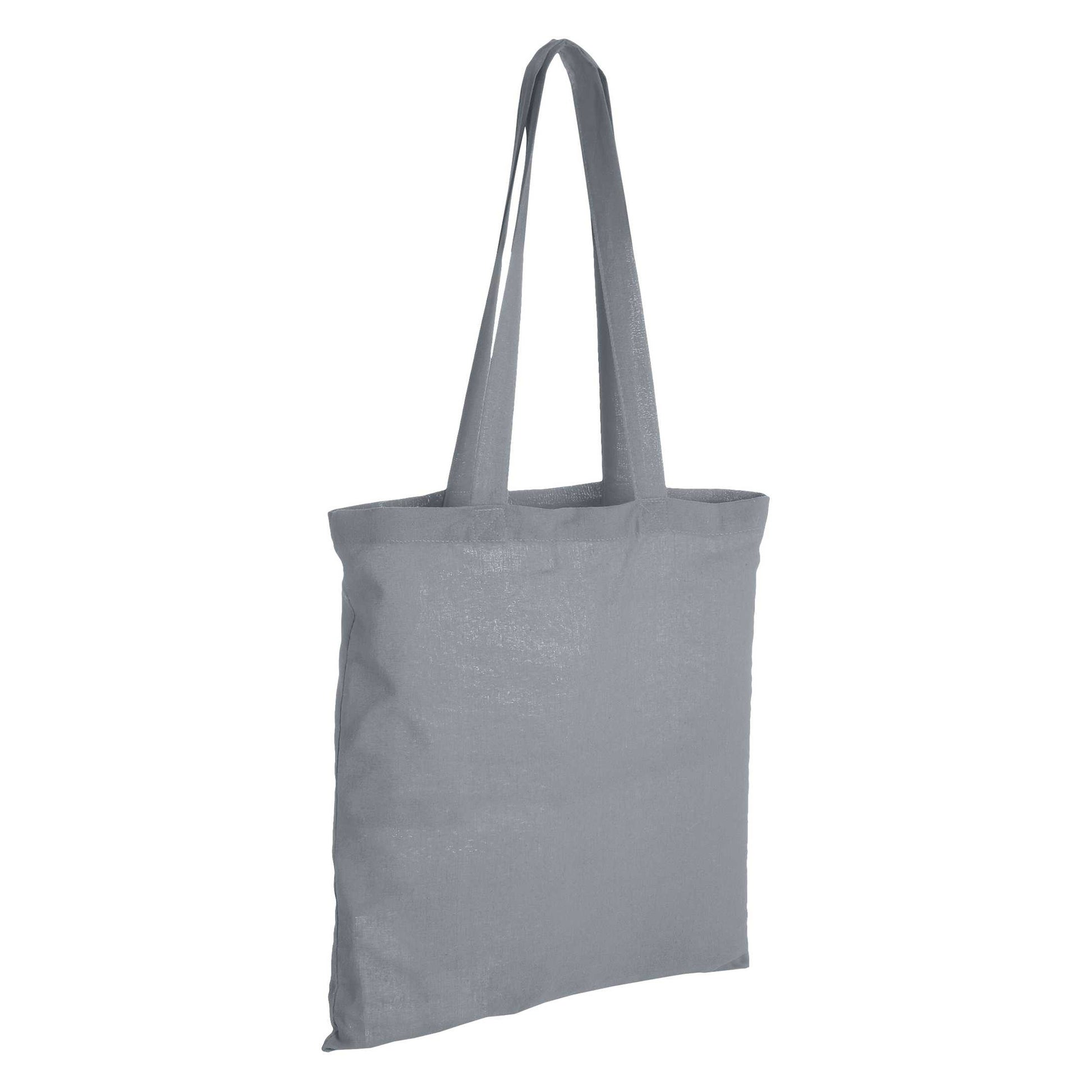 Grey - Back - Bullet Carolina Cotton Tote (Pack Of 2)
