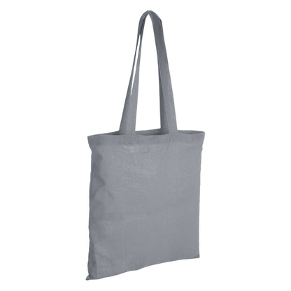 Grey - Back - Bullet Carolina Cotton Tote (Pack Of 2)