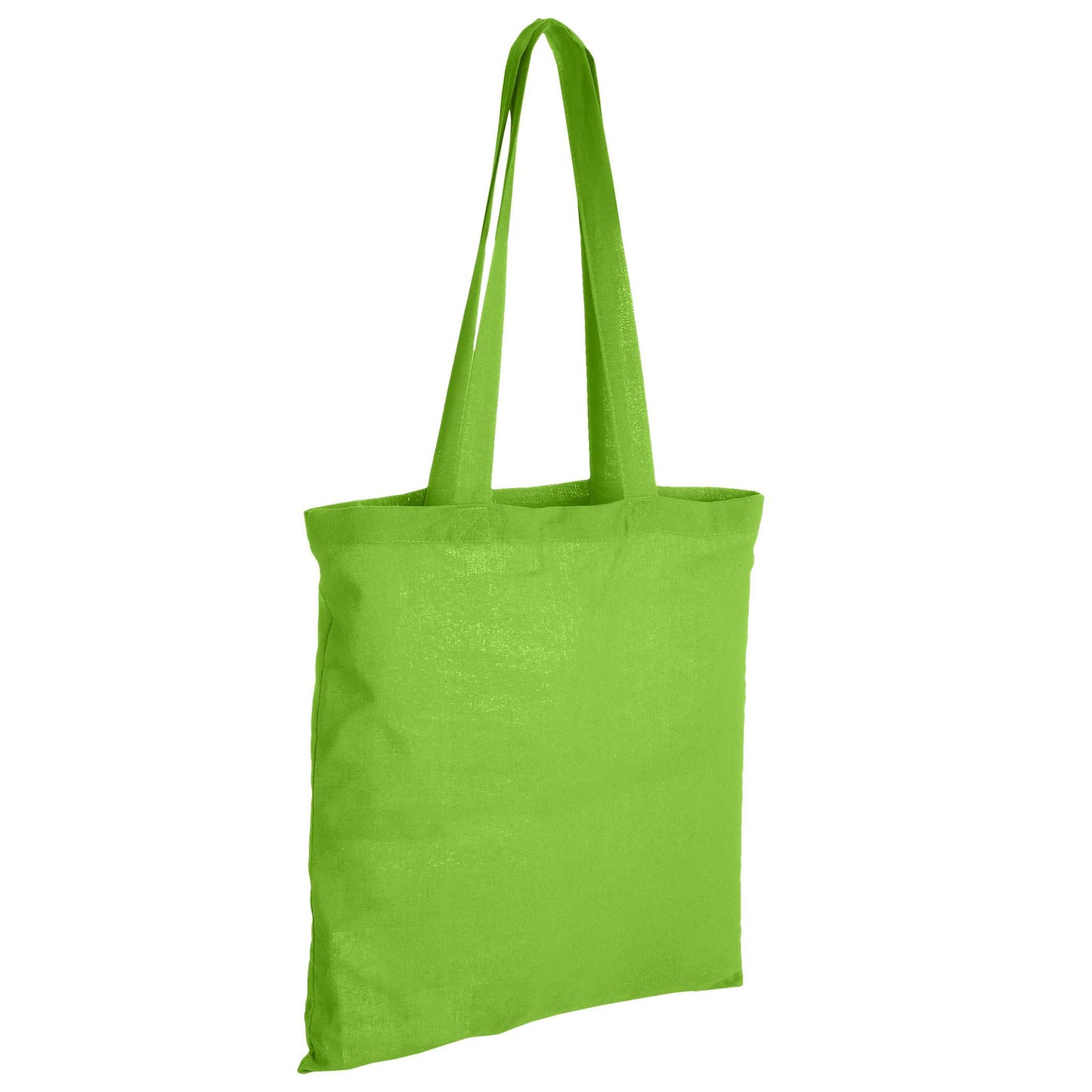 Lime - Back - Bullet Carolina Cotton Tote (Pack Of 2)
