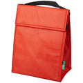 Red - Back - Bullet Triangle Non Woven Lunch Cooler Bag