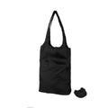 Solid Black - Front - Bullet Packaway Shopping Tote Bag