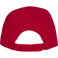 Red - Back - Bullet Unisex Ceto 5 Panel Sandwich Cap