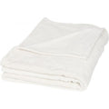 Cream - Front - Field & Co Mollis Ultra Plush Plaid Blanket