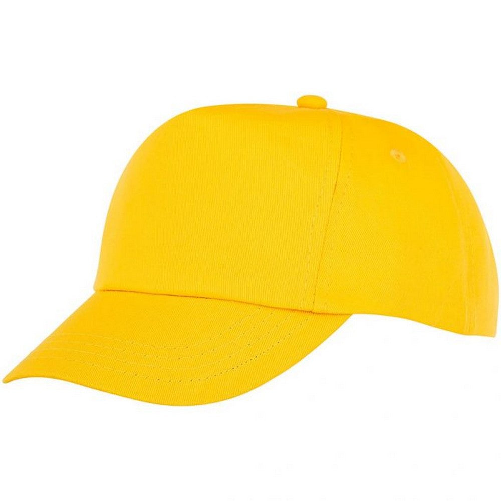 Yellow - Front - Bullet Childrens-Kids Feniks 5 Panel Cap