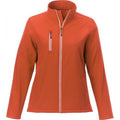 Orange - Front - Elevate Orion Womens-Ladies Softshell Jacket