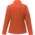 Orange - Back - Elevate Orion Womens-Ladies Softshell Jacket