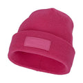 Magenta - Side - Bullet Boreas Beanie With Patch