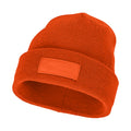 Orange - Side - Bullet Boreas Beanie With Patch