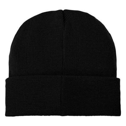 Solid Black - Back - Bullet Boreas Beanie With Patch