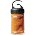 Orange - Front - Bullet Remy Cooling Towel in PET Container