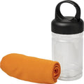 Orange - Back - Bullet Remy Cooling Towel in PET Container