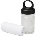 White - Back - Bullet Remy Cooling Towel in PET Container