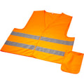 Neon Orange - Front - Bullet Professional Safety Vest In Pouch