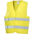 Neon Yellow - Front - Bullet Professional Safety Vest In Pouch