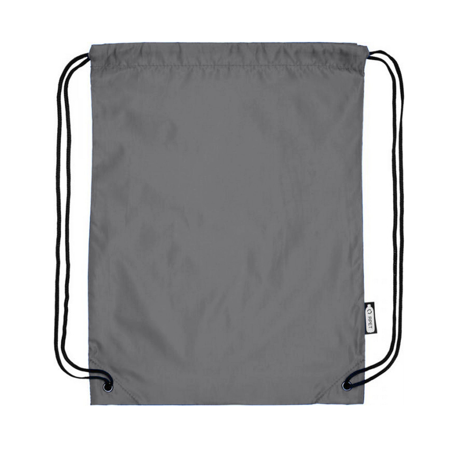 Grey - Back - Bullet Oriole Recycled Drawstring Backpack