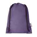 Purple - Front - Bullet Oriole Recycled Drawstring Backpack