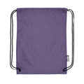 Purple - Back - Bullet Oriole Recycled Drawstring Backpack