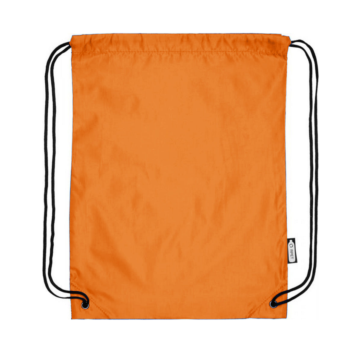 Orange - Back - Bullet Oriole Recycled Drawstring Backpack