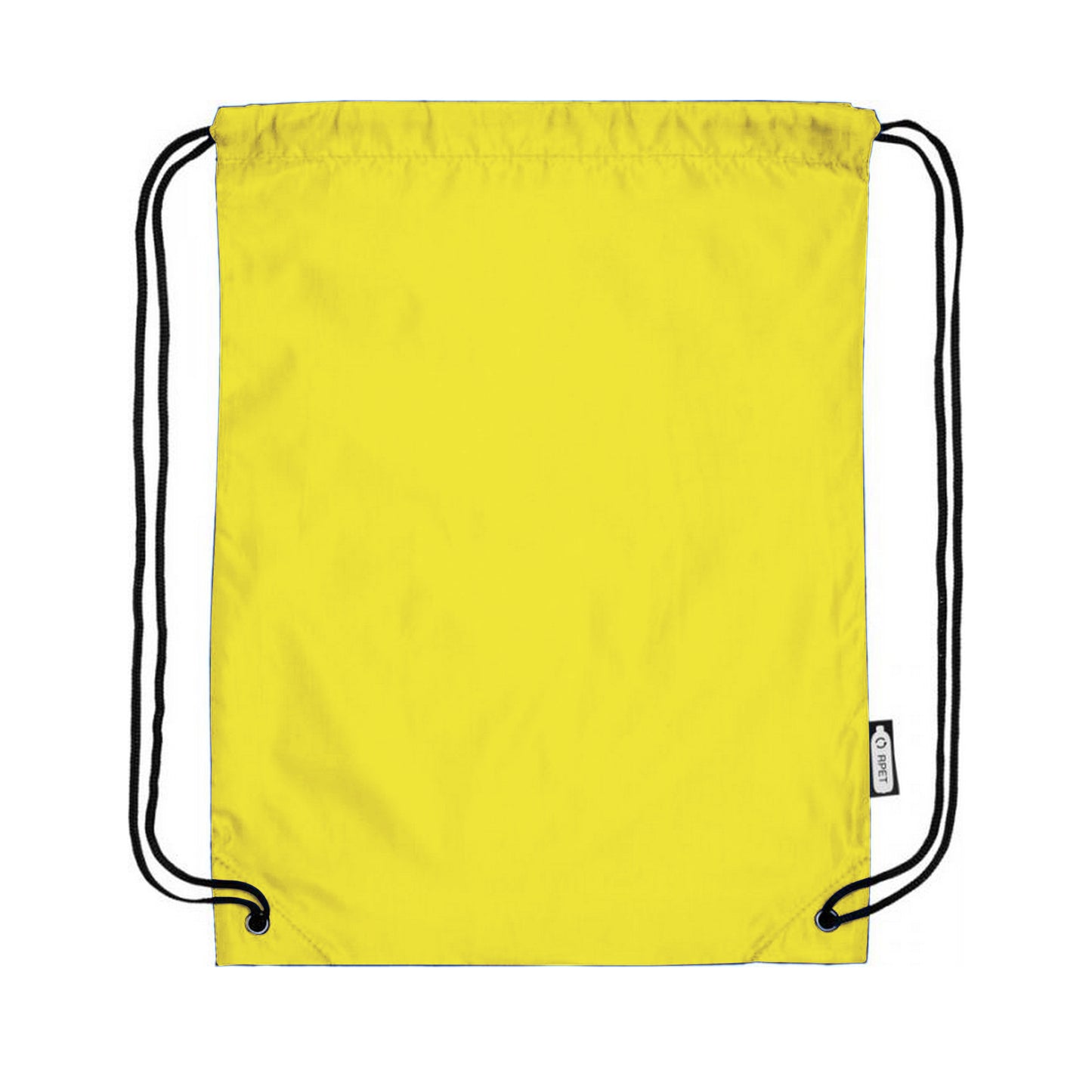 Yellow - Back - Bullet Oriole Recycled Drawstring Backpack