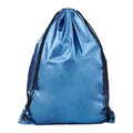 Light Blue - Front - Bullet Adults Unisex Oriole Shiny Drawstring Backpack