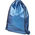 Light Blue - Back - Bullet Adults Unisex Oriole Shiny Drawstring Backpack