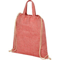 Red Heather - Back - Bullet Adults Unisex Pheebs 210gm Drawstring Bag