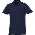 Navy - Front - Elevate Mens Helios Short Sleeve Polo Shirt