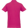 Magenta - Back - Elevate Mens Helios Short Sleeve Polo Shirt
