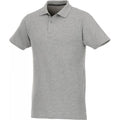 Heather Grey - Front - Elevate Mens Helios Short Sleeve Polo Shirt