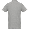 Heather Grey - Back - Elevate Mens Helios Short Sleeve Polo Shirt