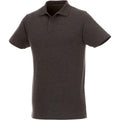 Heather Charcoal - Front - Elevate Mens Helios Short Sleeve Polo Shirt