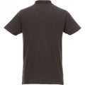 Heather Charcoal - Back - Elevate Mens Helios Short Sleeve Polo Shirt